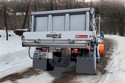 electric dump box tailgate sander|SaltDogg® Electric Under Tailgate Spreader .